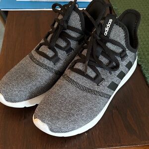 Adidas Cloudfoam Gray and Black Sneakers